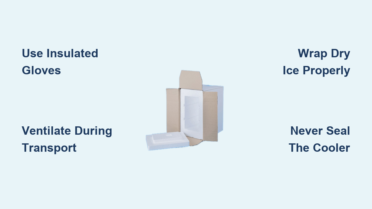 How to Handle Dry Ice in a Cooler Safely